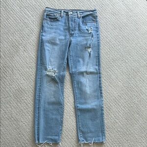 Levi's Wedgie Straight Light Blue Jeans